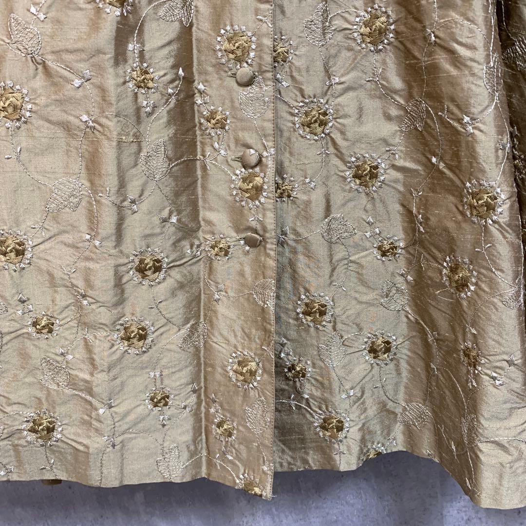 専用【KANEKO ISAO】　シルクフレアワンピース　マキシワンピース　絹