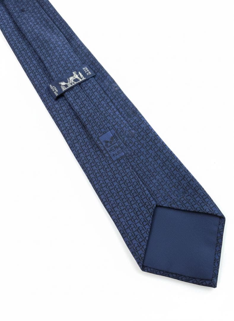 i*b様 【極美品】HERMES エルメスネクタイ 5506UA H柄 シルク1