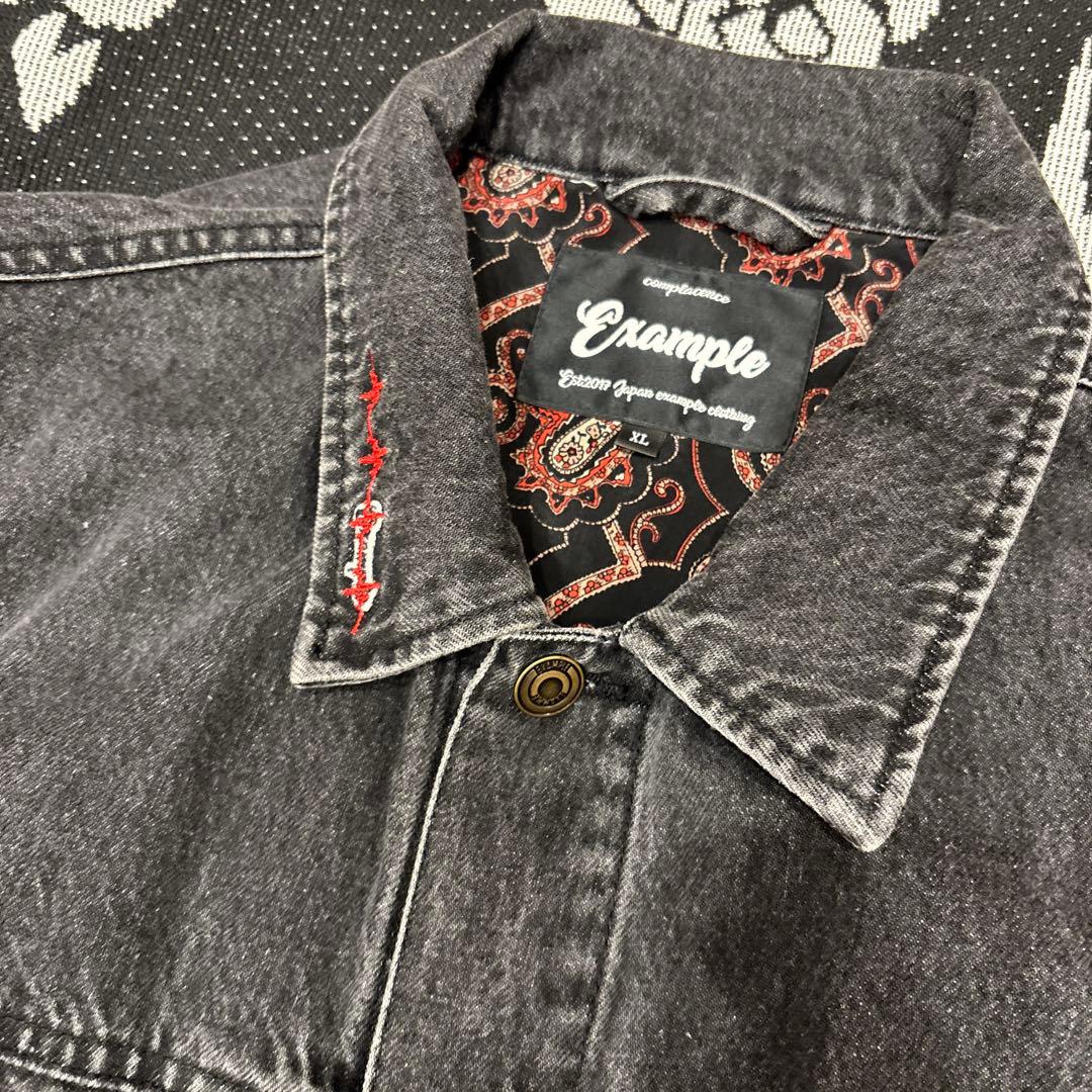 【美品/黒】PEACE DENIM JACKET DENIM PANTS XL