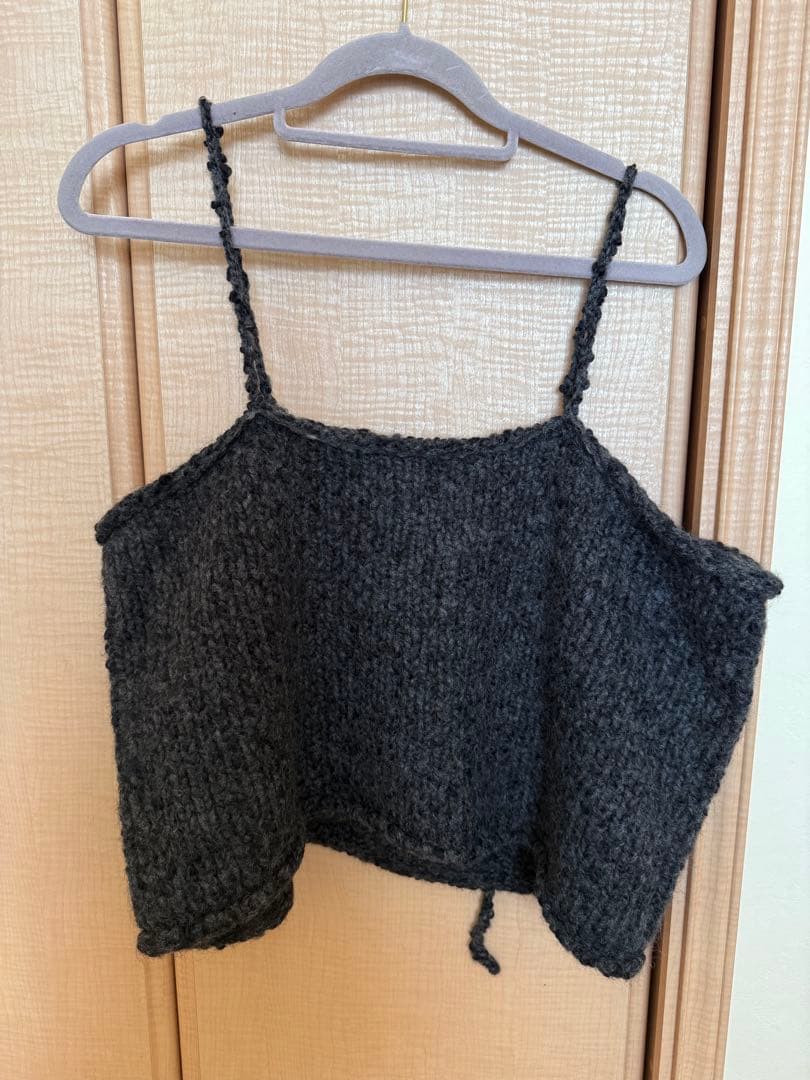 新品　かぐれ　アルパカウールニットキャミ