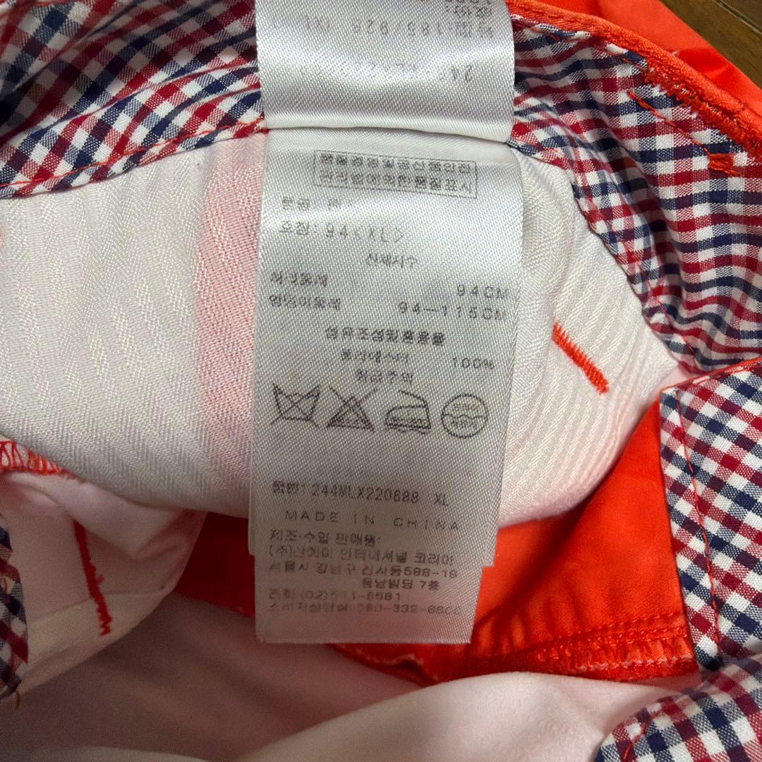 【値下】CallawayキャロウェイパンツXL/W94㎝ 希少 オレンジ系