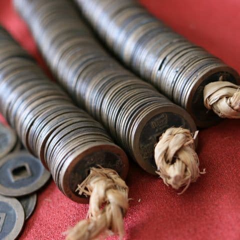 M4R 古銭 寛永通宝 文銭と思われます 寛永通寳 約300枚 縄差し