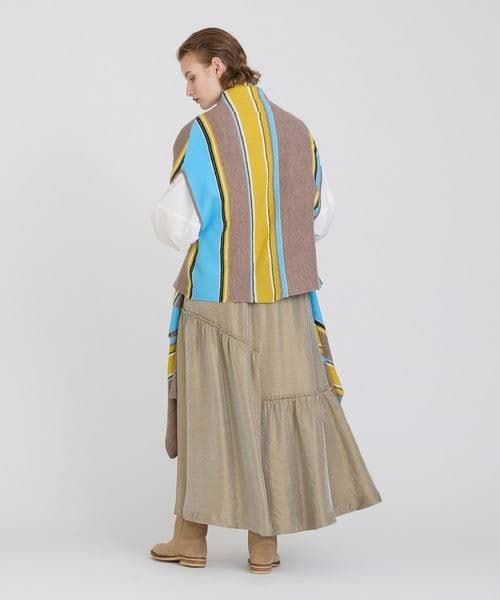 美品✨️ ハウスオブロータス 24AW フェルトストールジレ ウール100% M