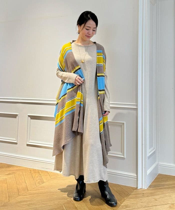 美品✨️ ハウスオブロータス 24AW フェルトストールジレ ウール100% M