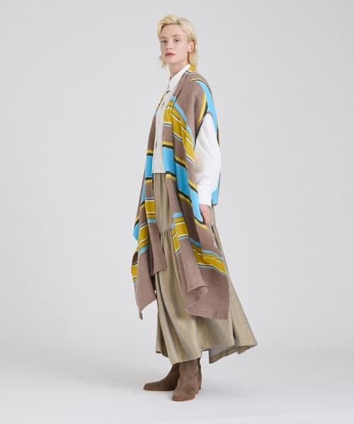 美品✨️ ハウスオブロータス 24AW フェルトストールジレ ウール100% M