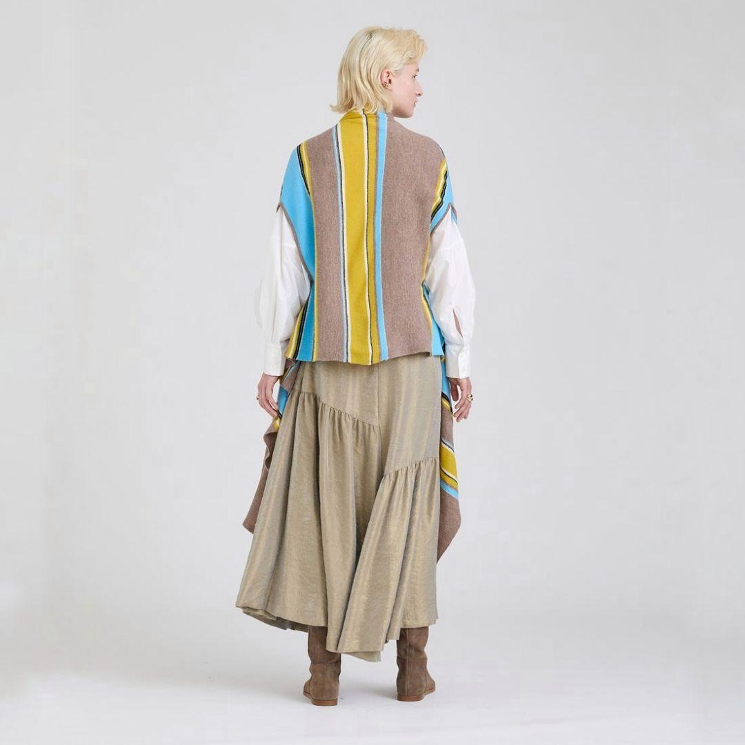 美品✨️ ハウスオブロータス 24AW フェルトストールジレ ウール100% M