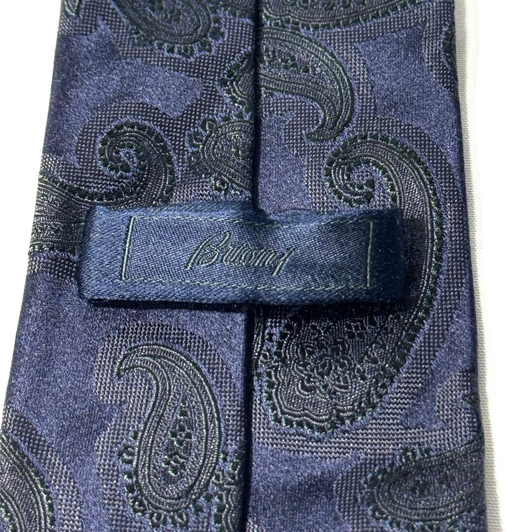Brioni ブリオーニ ペーズリー柄 シルク100% ネクタイ ダービータイ