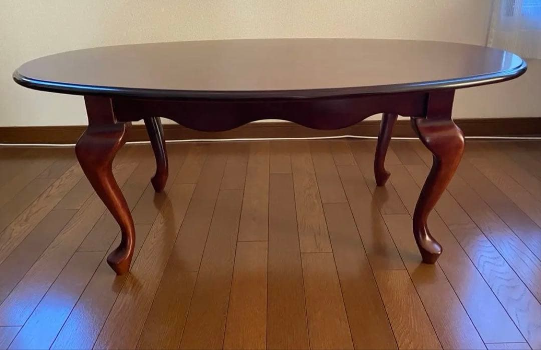 【専用です】　ローテーブル　センターテーブル　ダークブラウン 楕円形