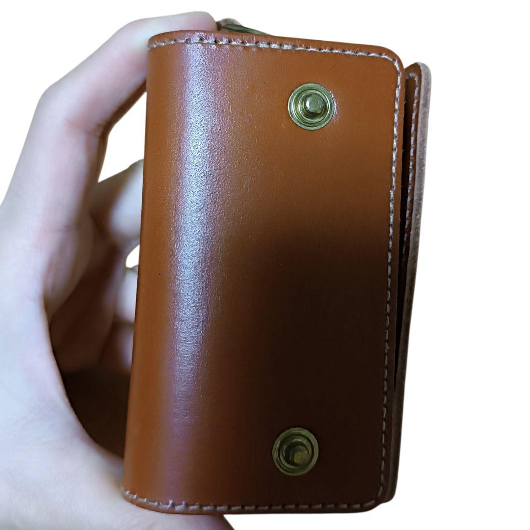IL BISONTE キーケース 5連 ブラウン ヌメ革 レザー 正規品 証明書