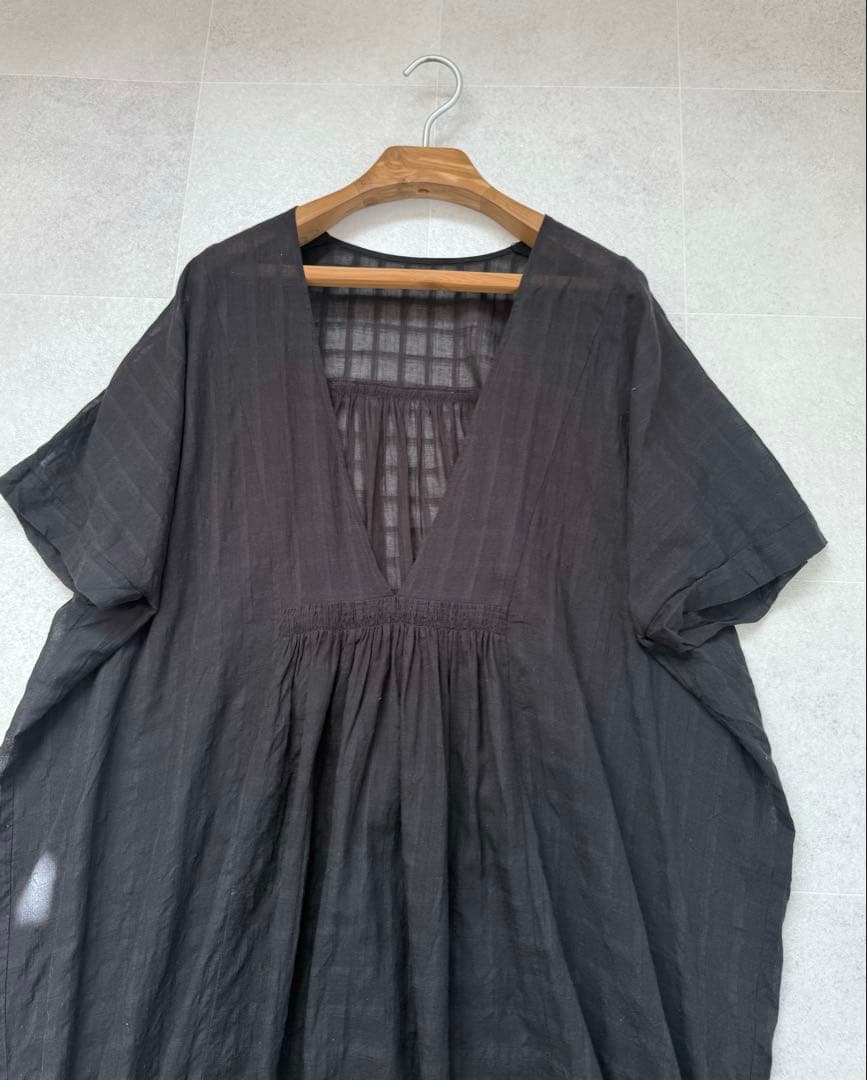 2025ss 定価31900円 evam eva コットンワンピース