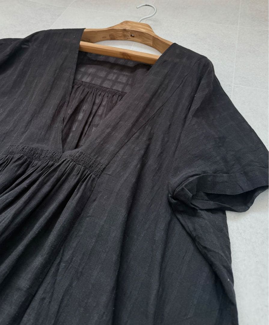 2025ss 定価31900円 evam eva コットンワンピース