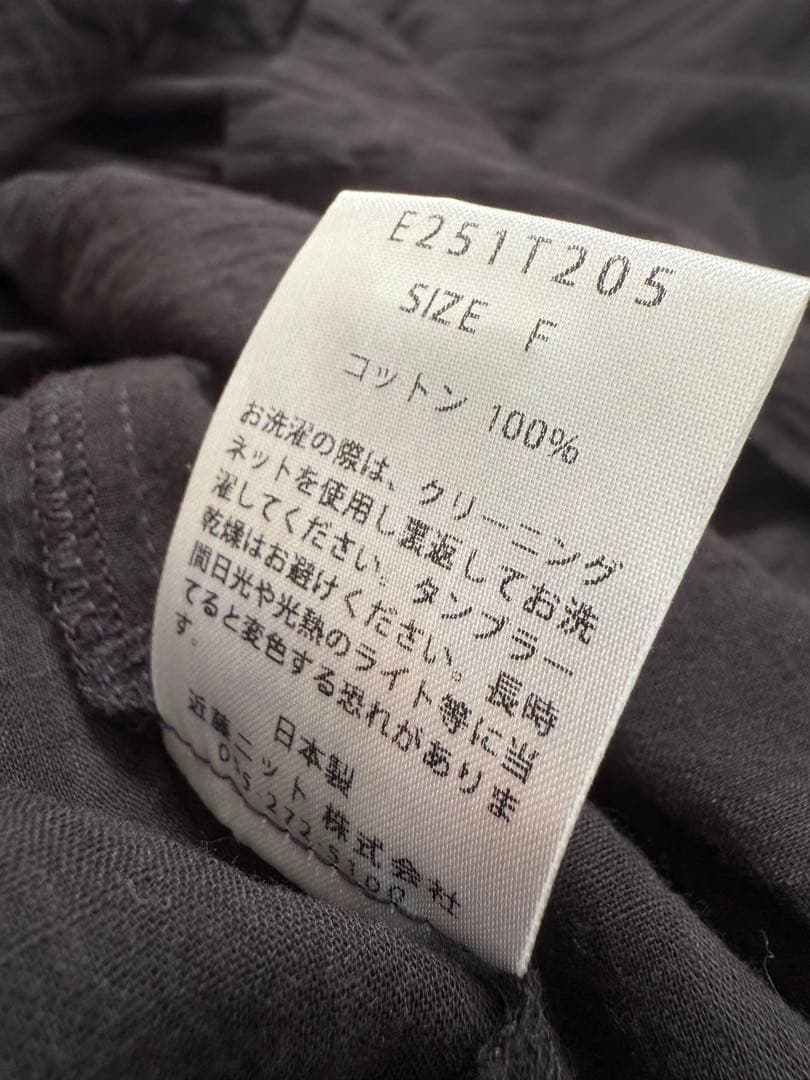 2025ss 定価31900円 evam eva コットンワンピース