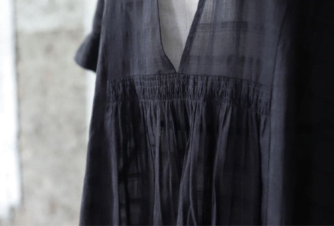 2025ss 定価31900円 evam eva コットンワンピース