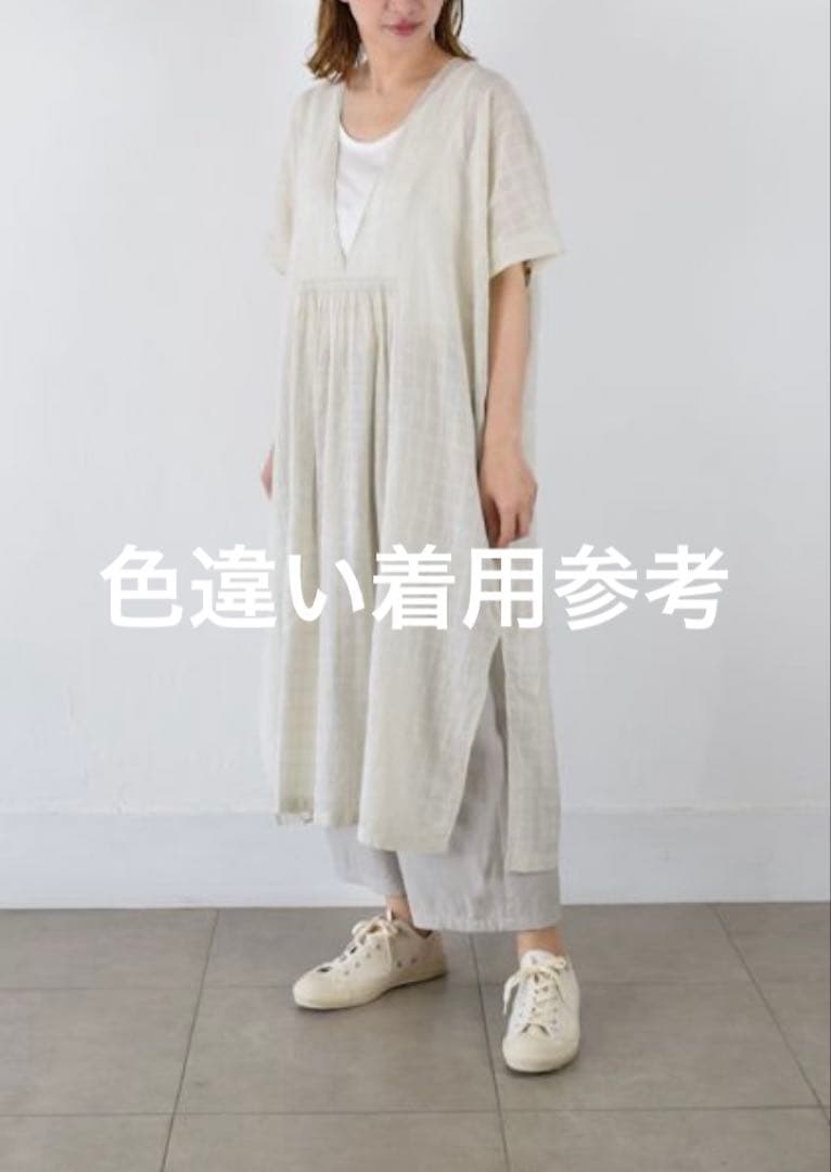 2025ss 定価31900円 evam eva コットンワンピース