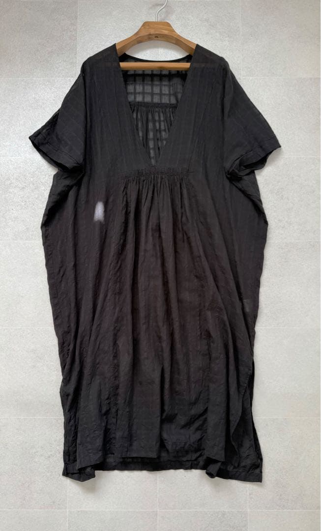 2025ss 定価31900円 evam eva コットンワンピース