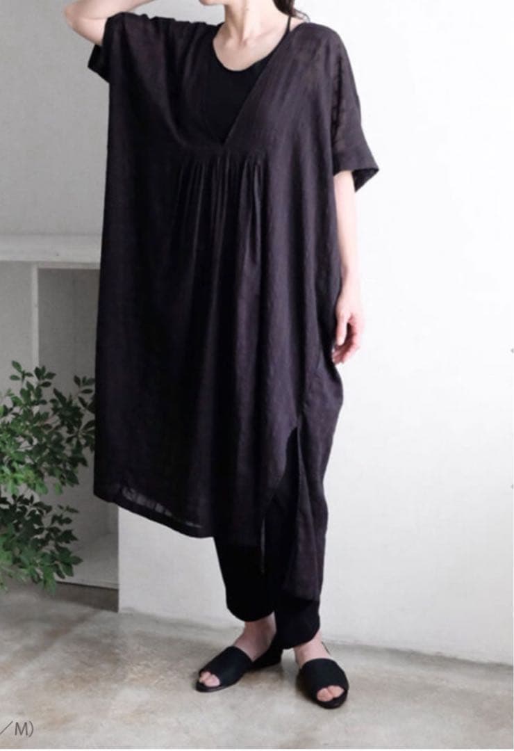2025ss 定価31900円 evam eva コットンワンピース