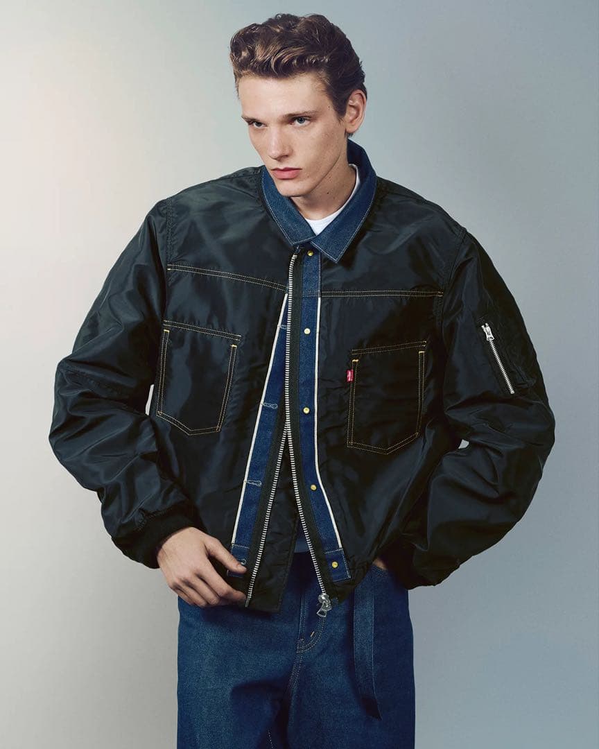 ジャケット・アウター Levi's sacai Nylon Reversible