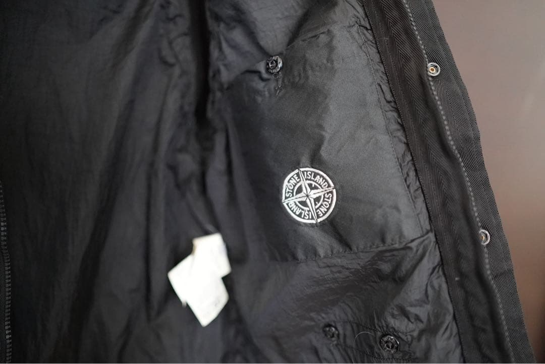 STONE  GARMENT DYED DOWN VEST 黒 L