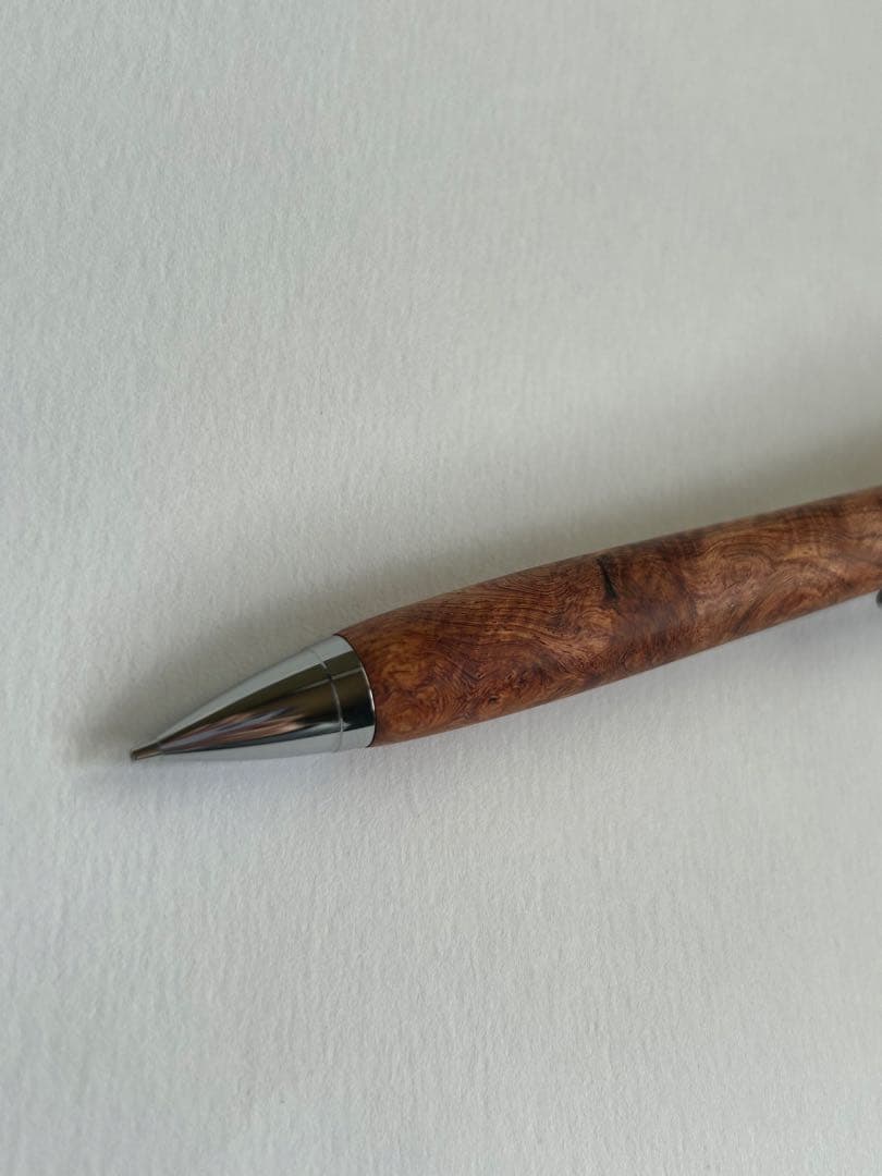 花梨瘤　木軸シャープペンシル　0.5mm ボールペン変更可能