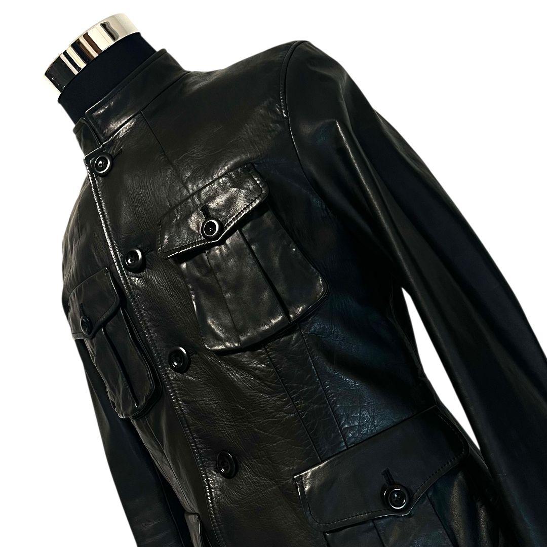 【牛革】【M】PaulSmith collection レザージャケット メンズ