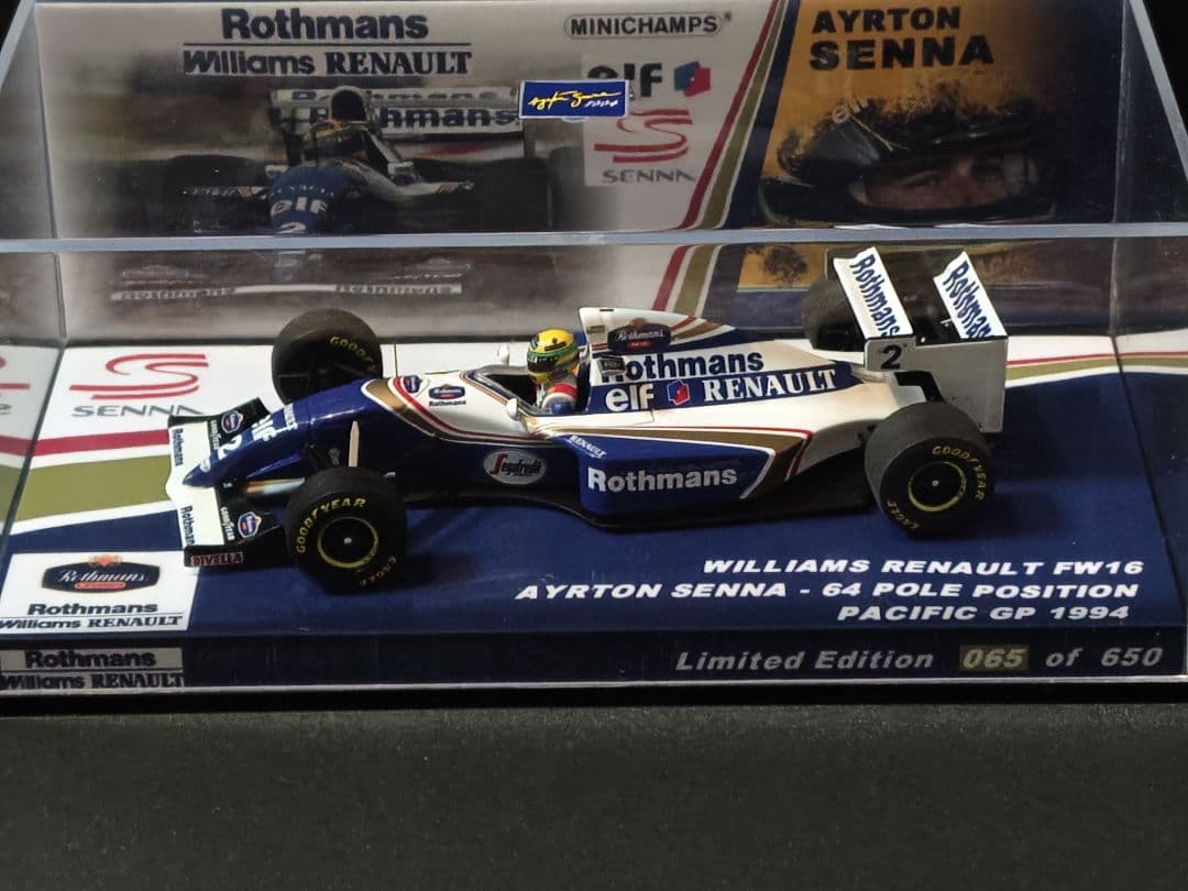 ス*ム様 PMA1/43 ウィリアムズルノー FW16 アイルトンセナ パシフィ