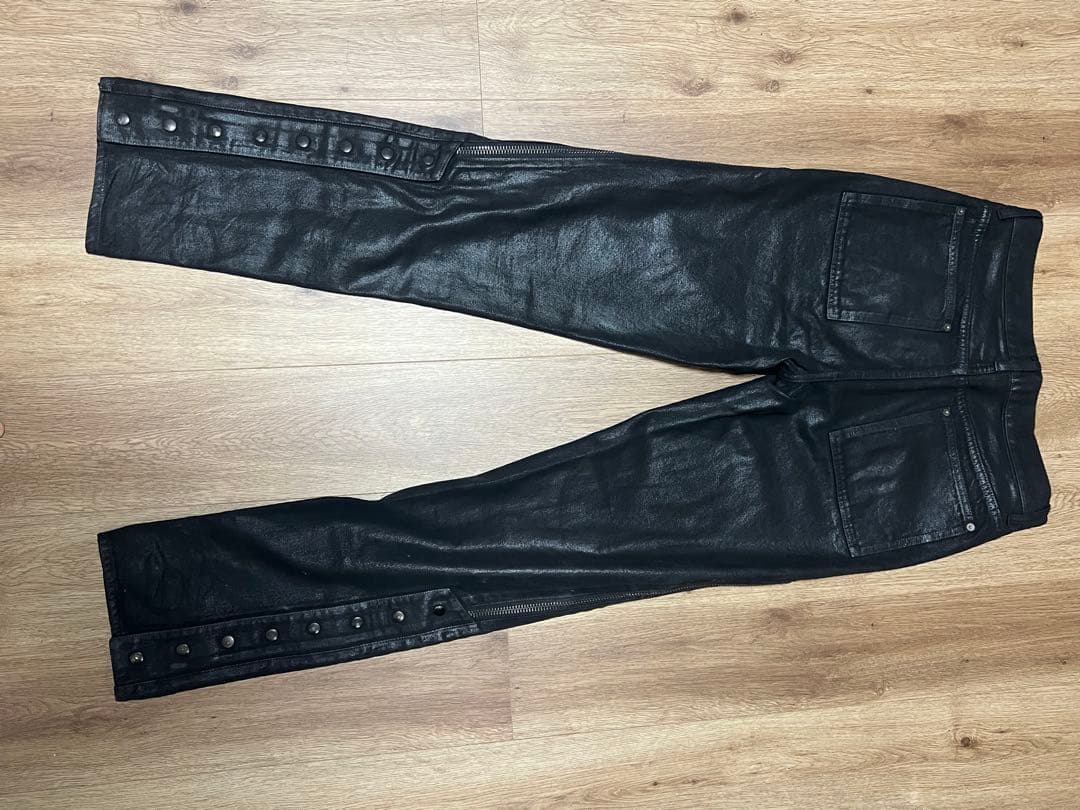 パンツ no_mass_prod 008GLM WAXED DENIM JEANS