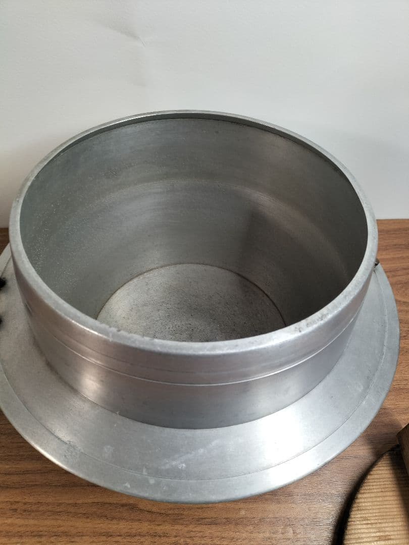 羽釜25cm ・かまど・お釜・アンティーク・キャンプ 木製蓋付き