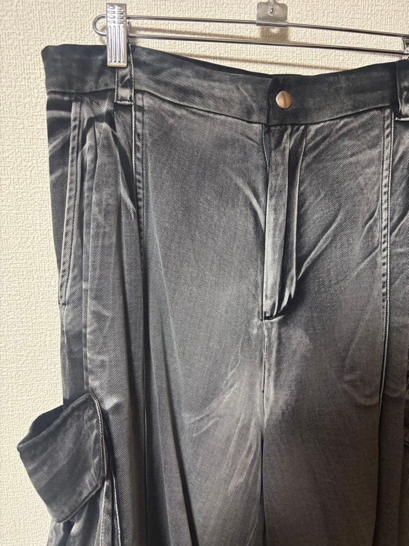 HARE コットンフェードカーゴパンツ　グレー