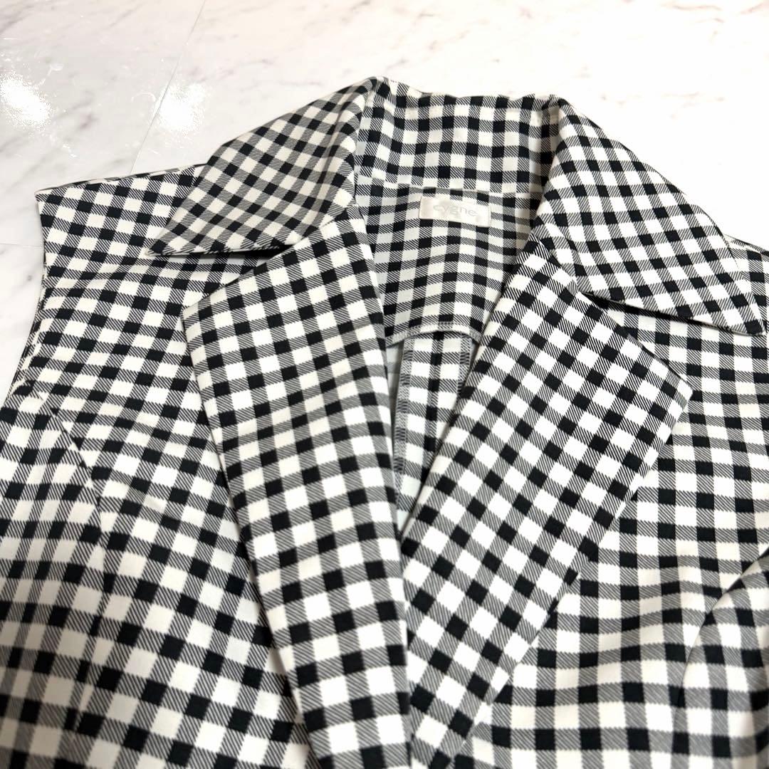 【未使用】完売品✨シーニュ バルーンジレ Colette 白 × 黒 チェック
