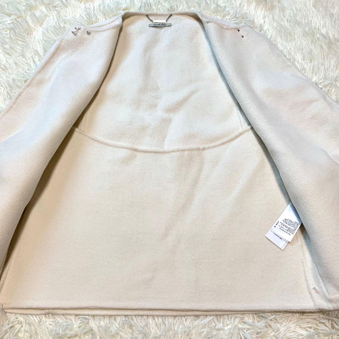 人気✨24AW セルフォード CELFORD ファーポケットケープジャケット 白