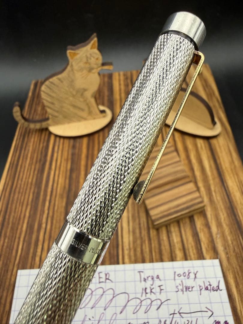 SHEAFFER 万年筆 タルガ 1008X バーレイ シルバープレート 14K