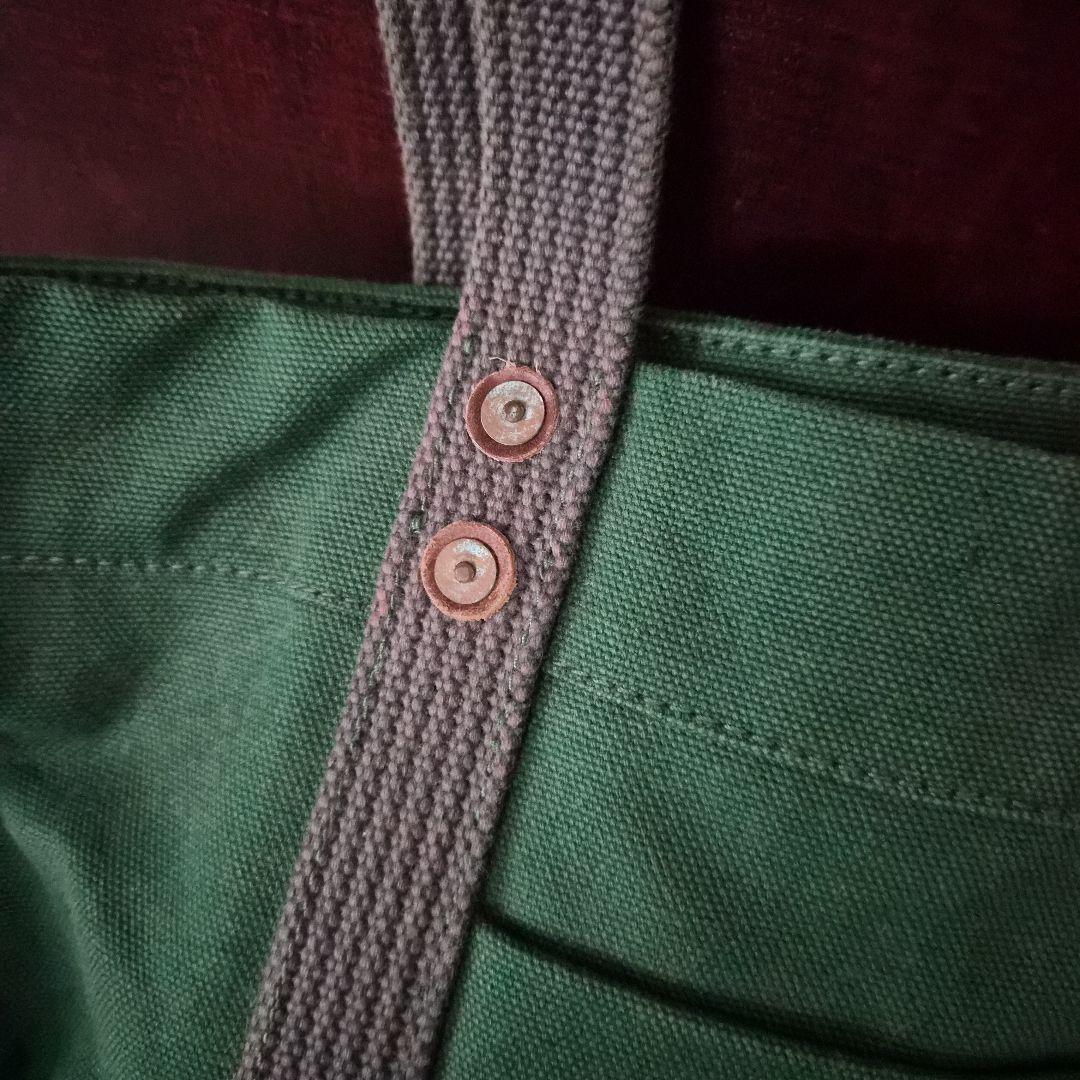 ポロ馬刺繍 グリーン トートバッグ