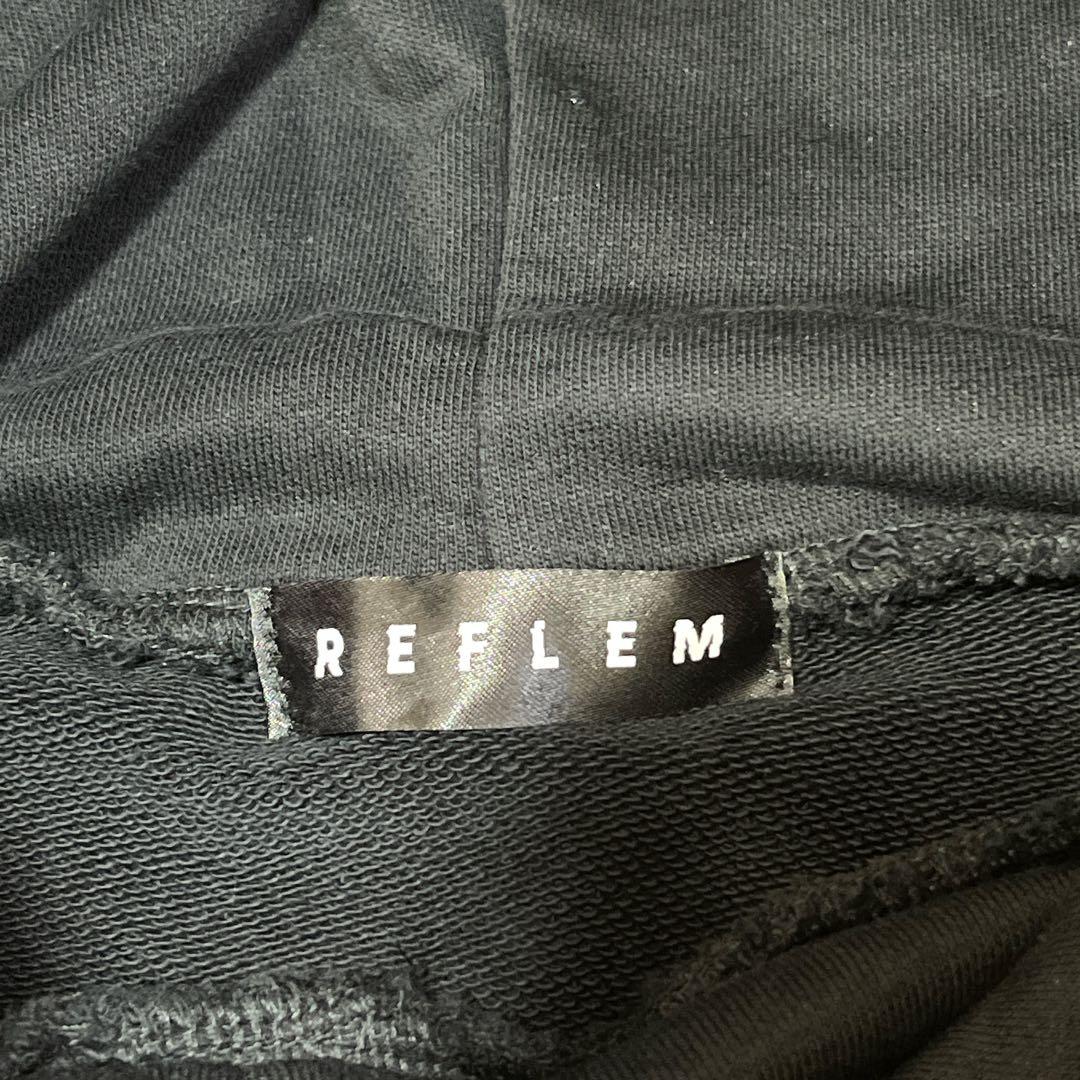 極美品 REFLEM/レフレム スタンドフードプルパーカー　ビッグシルエット