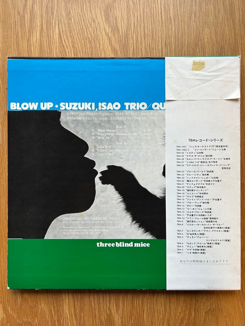鈴木勲 Trio Quartet Blow Up TBM-15