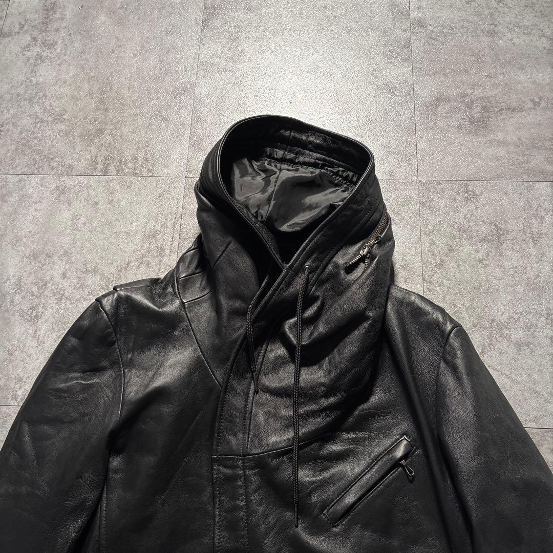 極美品　希少XL katharine hamnett leather jkt