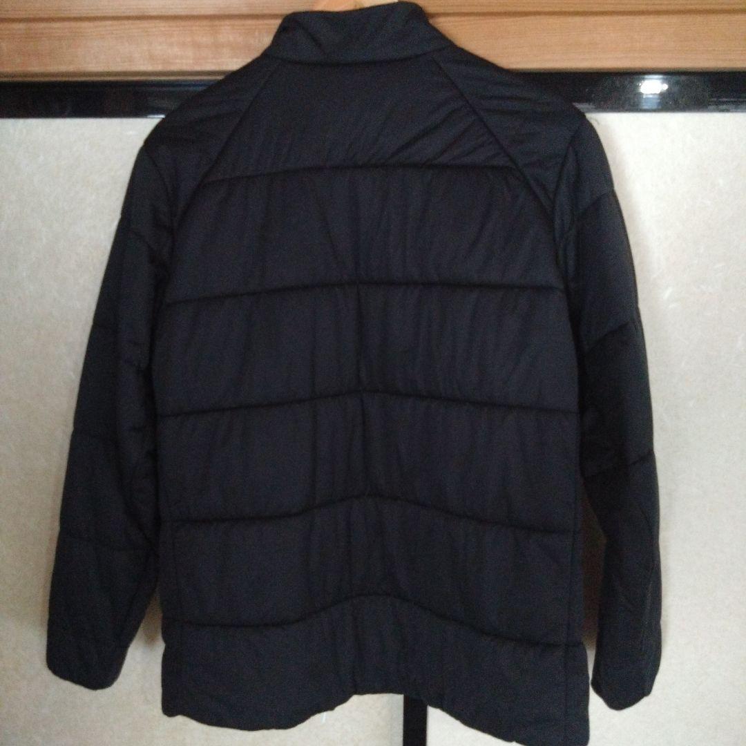 adidas 黒 キルティング中綿ジャケット　XL