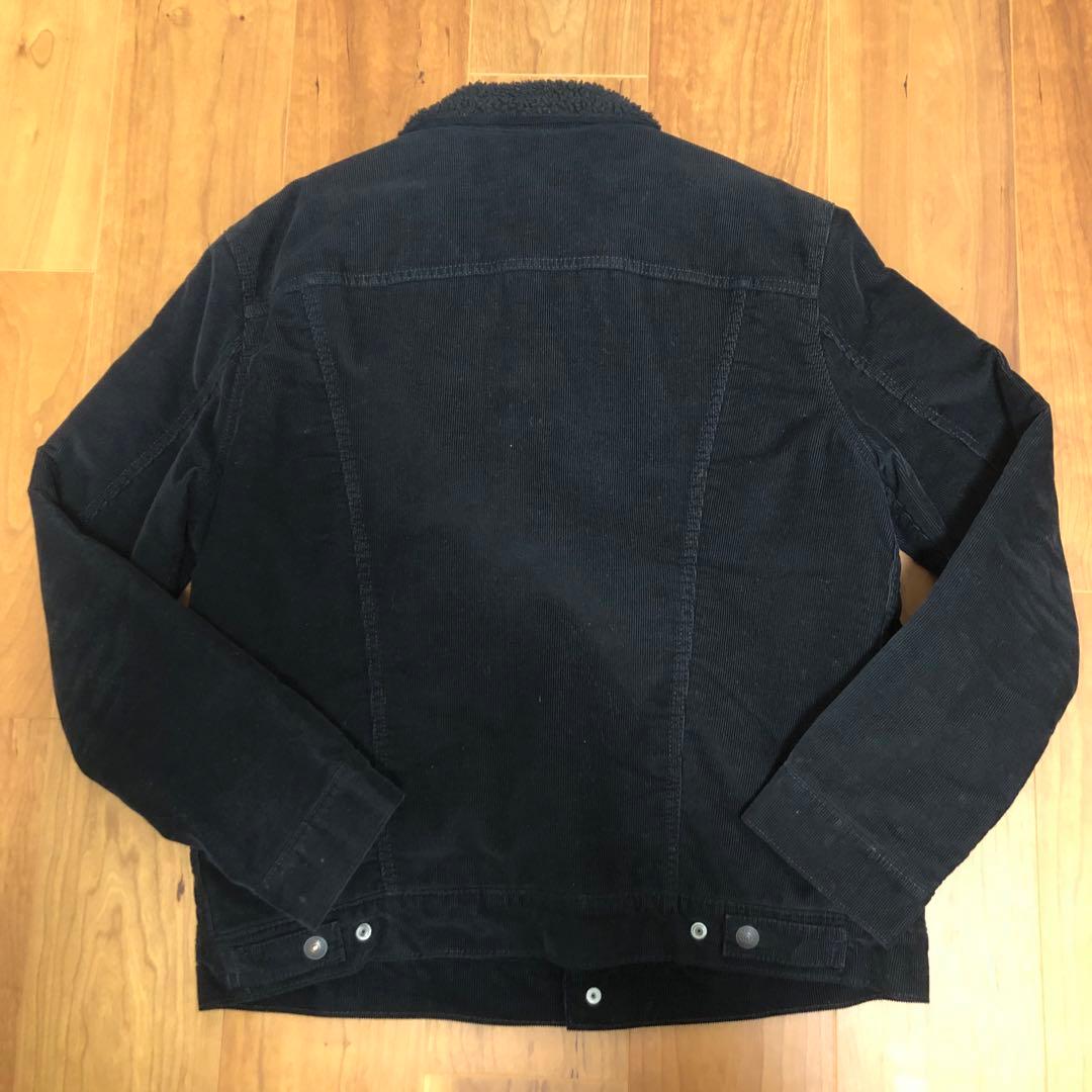 美品　LEVI'S ボア襟付きジャケット Ｌサイズ ブラック