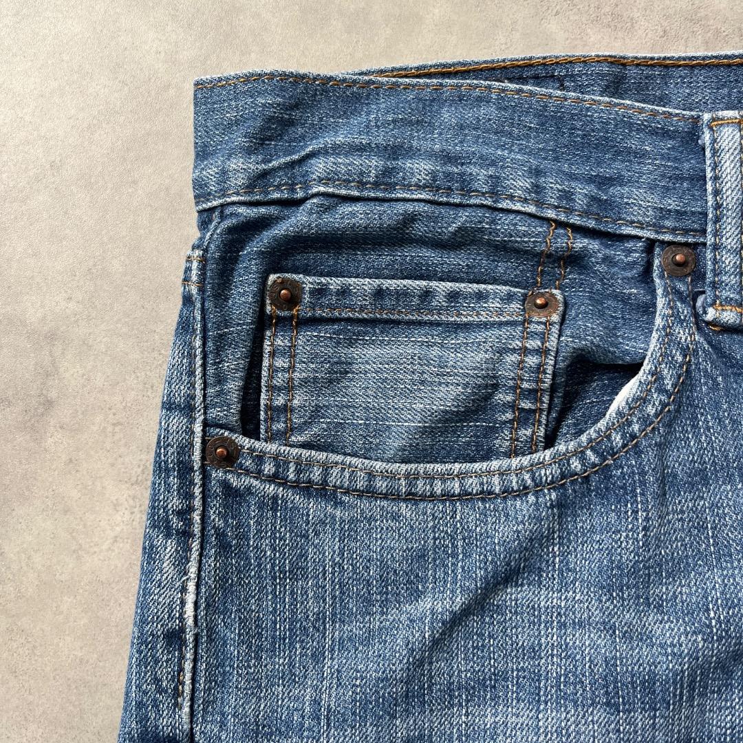 リーバイス559 Levis W34 ブルーデニム 青 古着 ヒゲ 18768