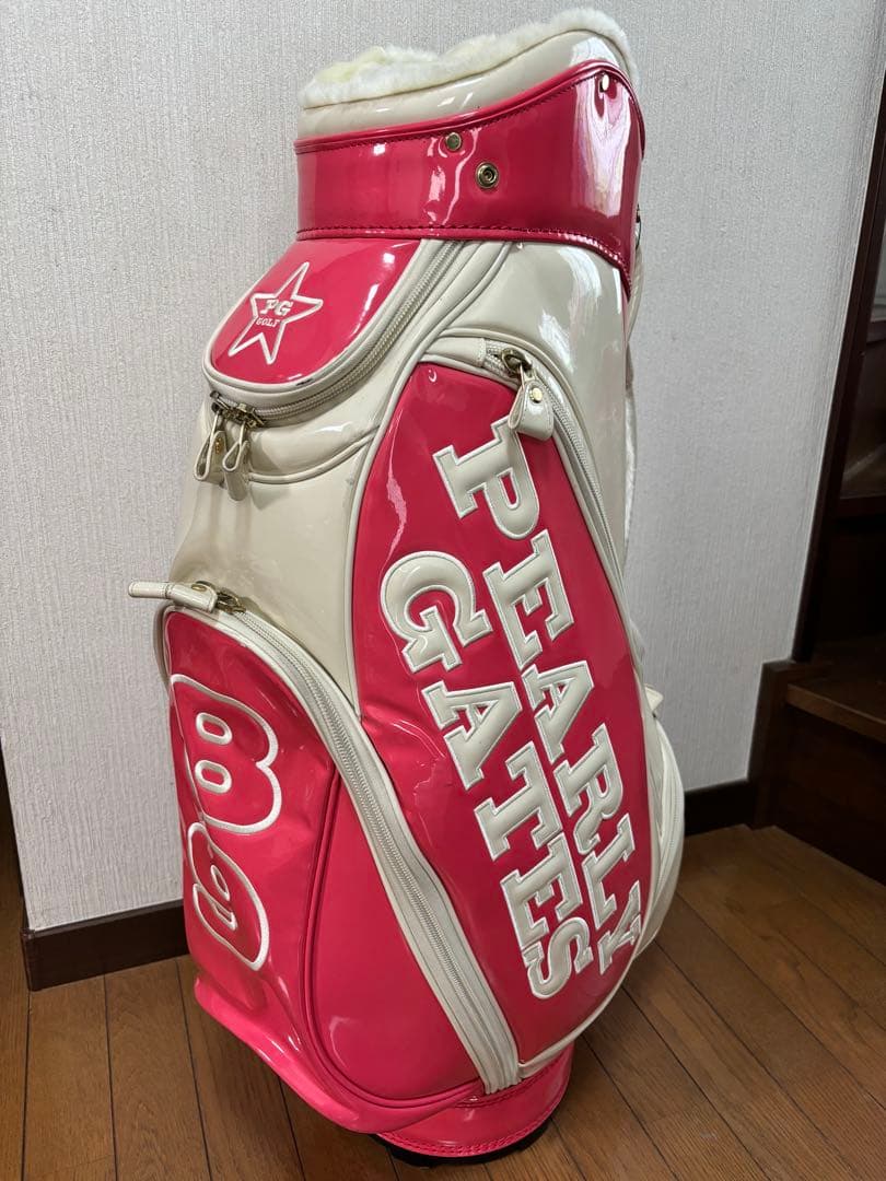 PEARLY GATES キャディバッグ 限定カラー　ミルキーピンク/ホワイト