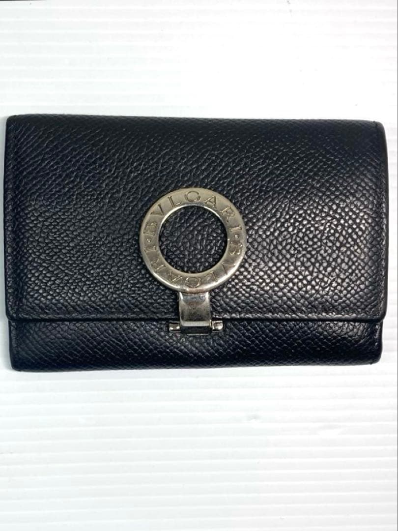 BVLGARI ブルガリ　ブルガリ　ブルガリ　レザー　6連キーケース　ブラック