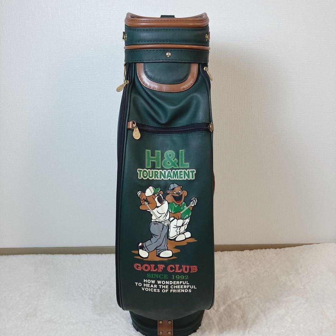 HAPPY&LILY GOLFCLUB 本革 キャディバッグ カート型 レトロ