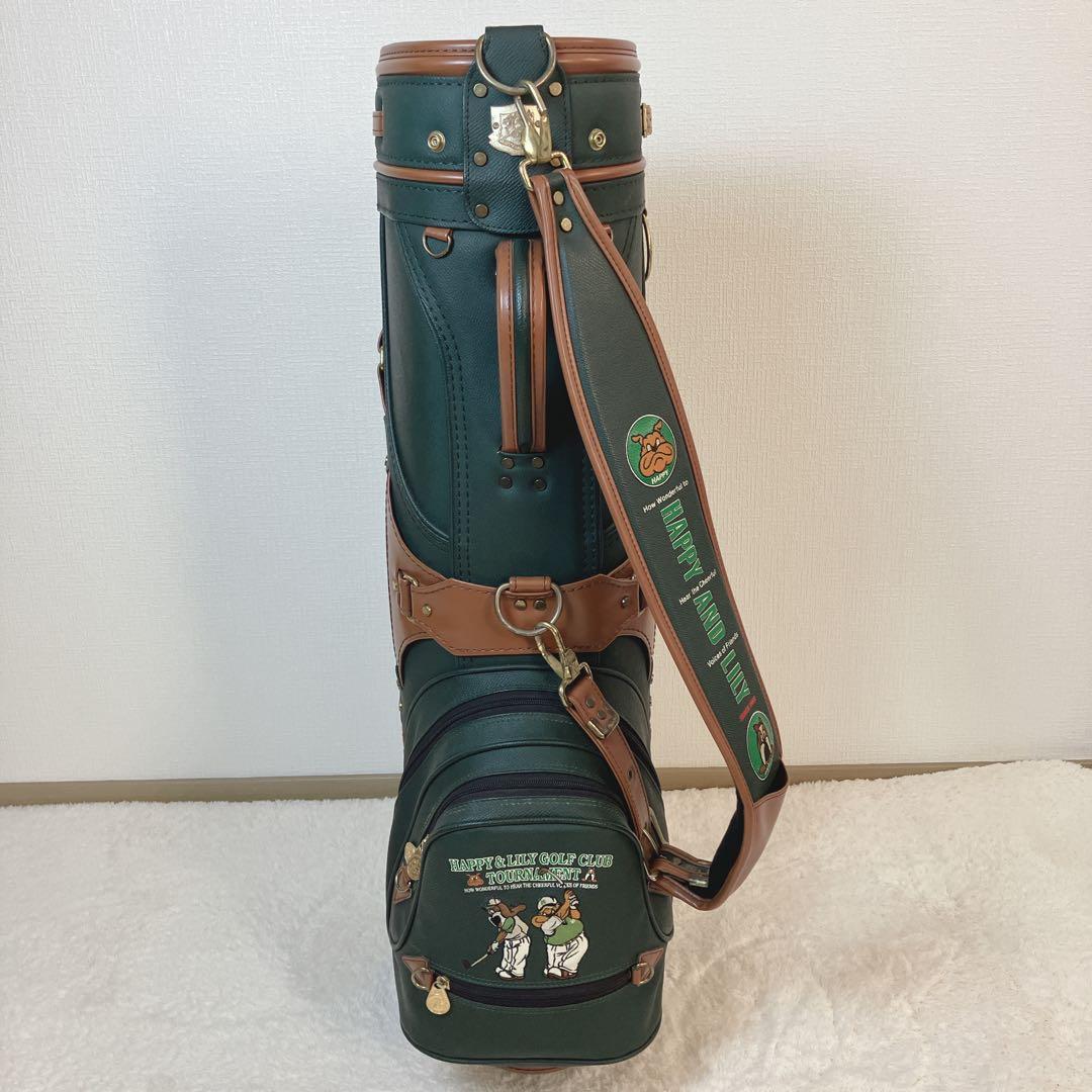 HAPPY&LILY GOLFCLUB 本革 キャディバッグ カート型 レトロ