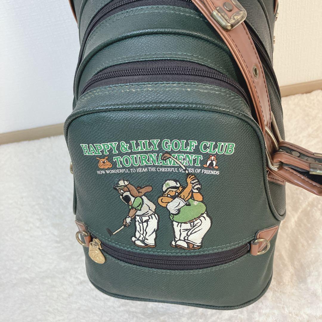 HAPPY&LILY GOLFCLUB 本革 キャディバッグ カート型 レトロ