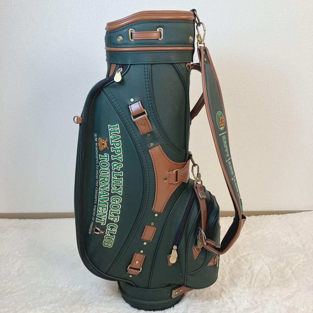 HAPPY&LILY GOLFCLUB 本革 キャディバッグ カート型 レトロ