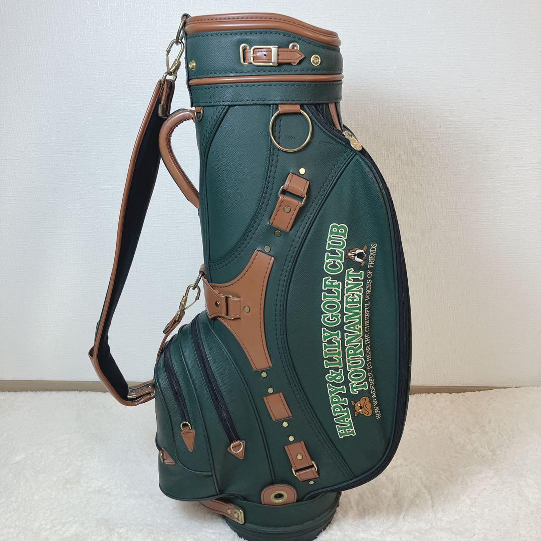 HAPPY&LILY GOLFCLUB 本革 キャディバッグ カート型 レトロ