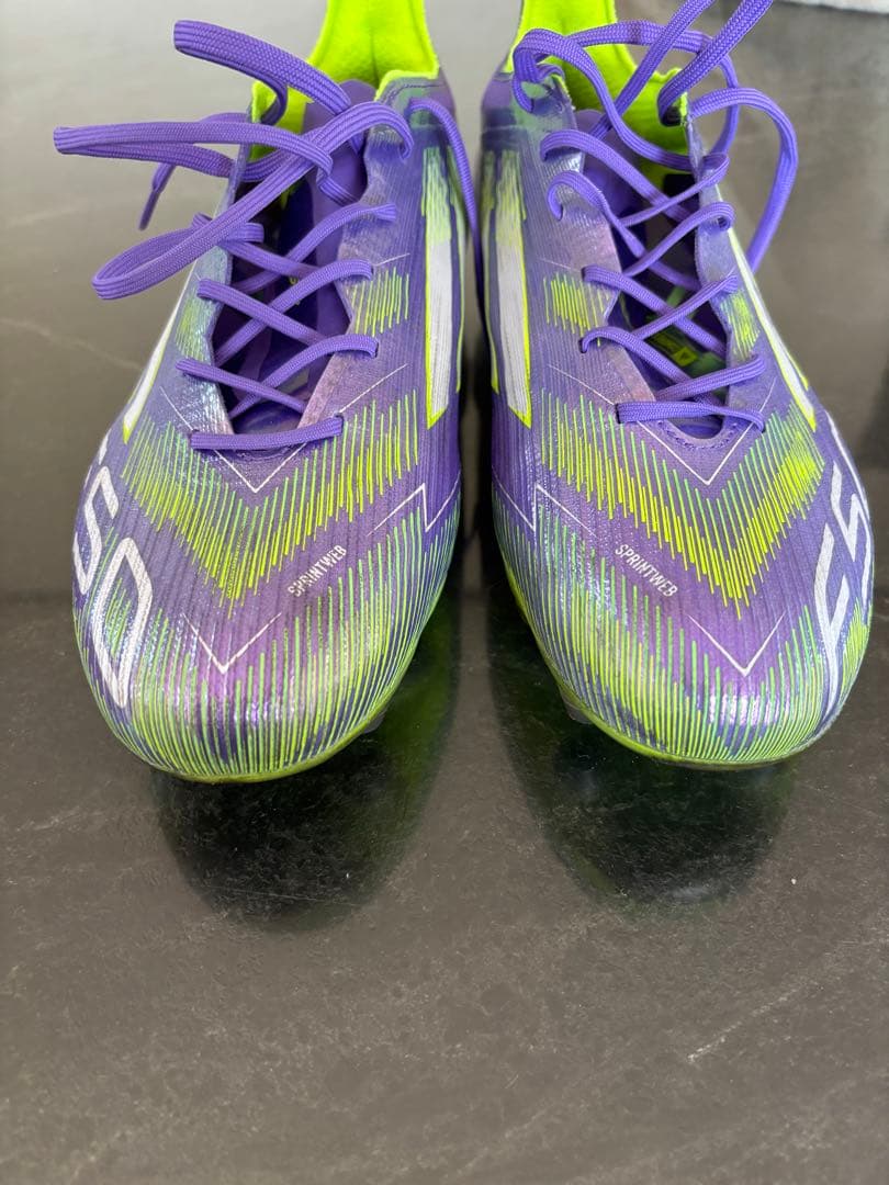 adidas X 50 パープル/グリーン スパイク