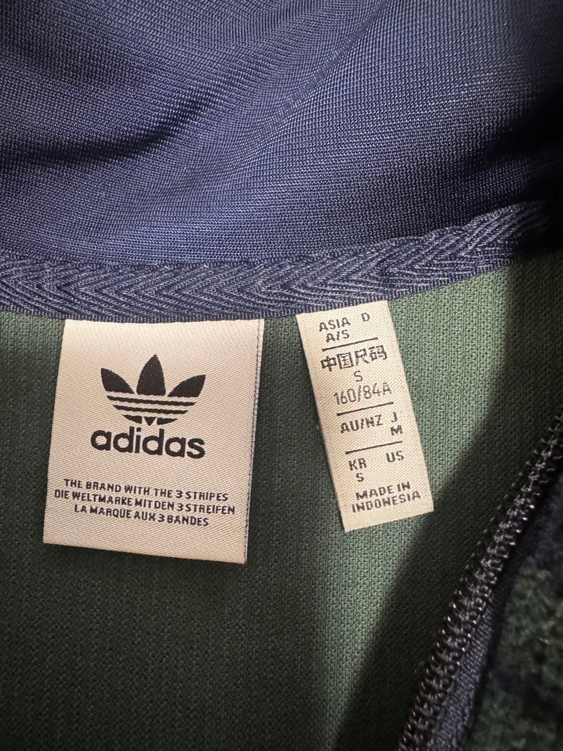 adidas originals ハーフジップ チェック プルオーバー S