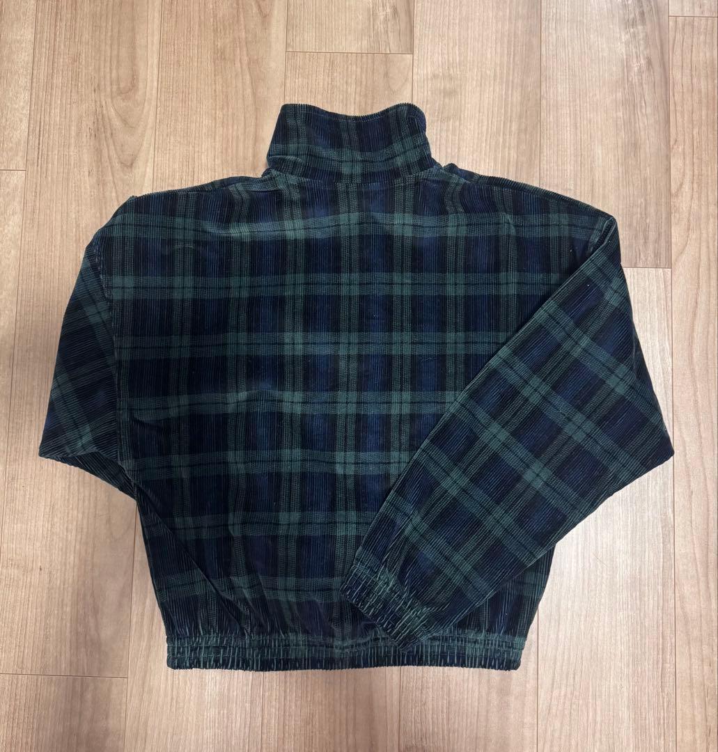 adidas originals ハーフジップ チェック プルオーバー S