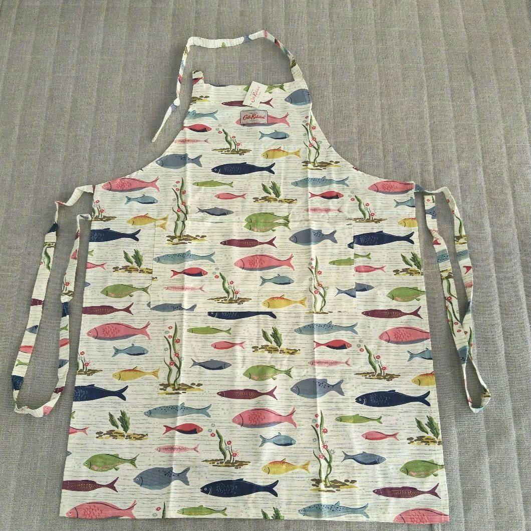 新品★タグ付き★ Cath Kidston エプロン 魚柄 レア柄
