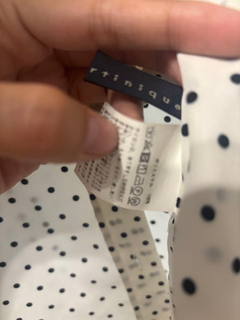 最終値下げ　martinique ドットブラウス FREEサイズ